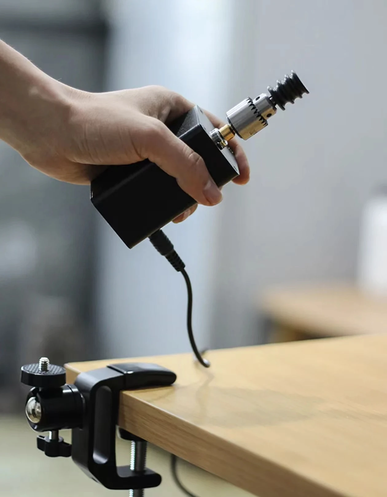 New Electric Leather Edge Sanding Burnishing Machine Handmade DIY Vegetable Tanned Ebony Polishing Stick Trimming Head Grinder