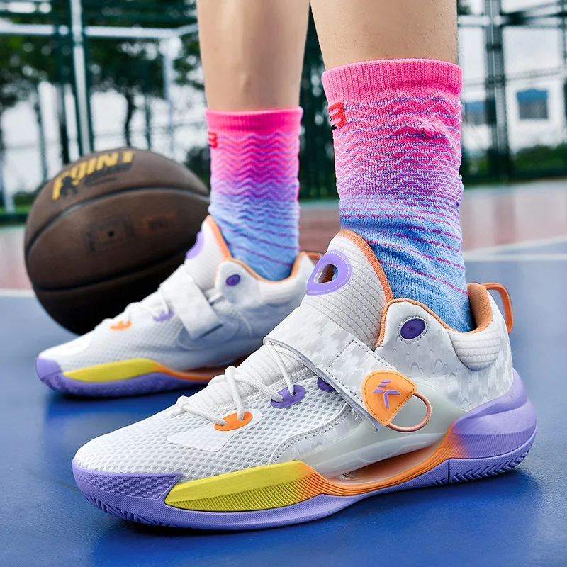 High-quality Men Basketball Shoes Women kyrie Basketball Sneakers Outdoor Rubber Anti Slip Sports Training Shoes Male Reflective