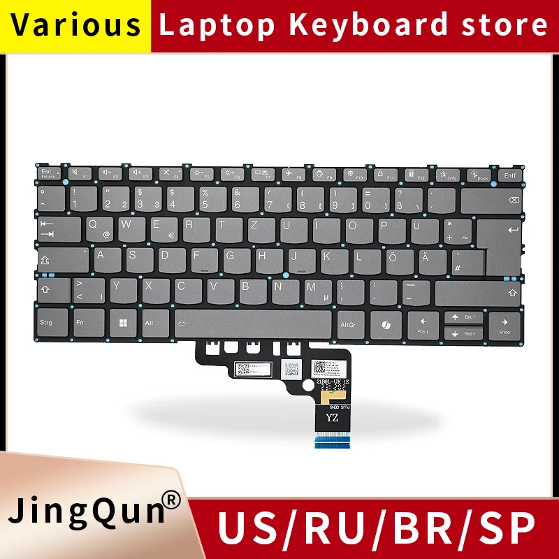 

Replacement GR German Laptop Keyboard For Lenovo ThinkBook 13x Gen4 PH3UEB-GR SN21943669 Layout Backlit