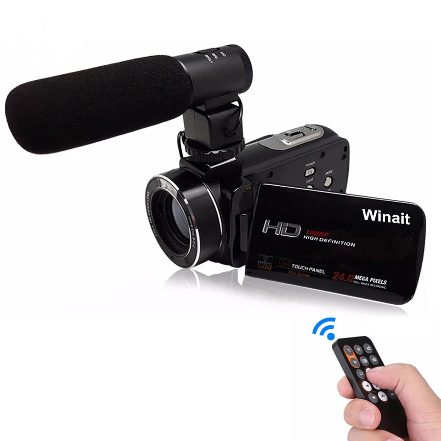 Winait Max 24 Mega Pixels Wifi Digital Video Camear Full Hd 1080P Digital Camcorder With Touch Display Camera