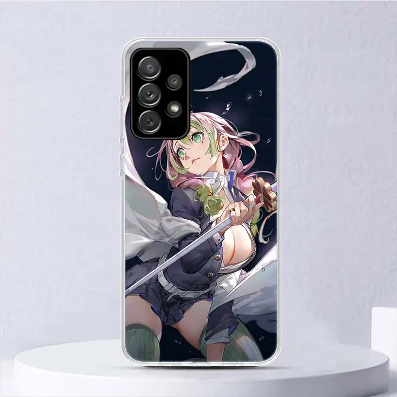 Demon Slayer Kanroji Mitsuri Soft Case For Samsung Galaxy A15 A14 A13 A12 A55 A54 A53 A52 Phone Cover A35 A32 A33 A25 A23 A22 A0