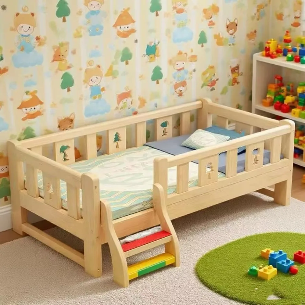 공장 직판 어린이 침대 원목 침대 남아 여아 아기 원목 침대 E0 등급