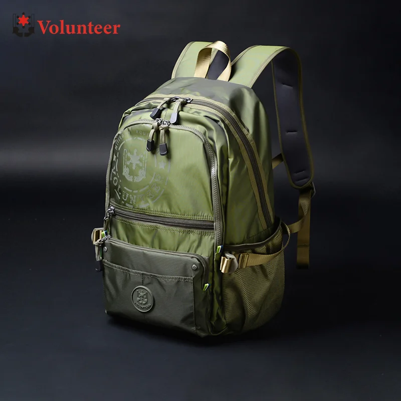 Volunteer Men's Travel Waterproof Backpacks Multifunctional Large Capacity Fashion Multi-pocket High Quality Oxford Bags 1652-04