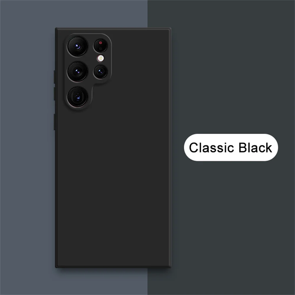 Flüssige Silikon-weiche Hülle für Samsung Galaxy S26 S25 S24 S23 S22 S21 S20 FE S25 Plus 25-kante matte Telefon-Rückseite