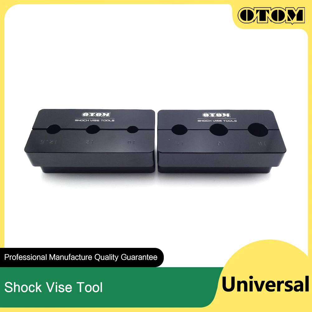 OTOM Universal Motorcycle Rear Shock Absorber Vise Tool CNC Aluminum Vise Shaft Holding Tool Repair For KTM HUSQVARNA GASGAS CRF