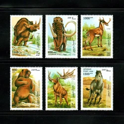 6Pcs/Set New Afh Post Stamp 1998 Prehistoric Animal Mammoth Postage Stamps MNH