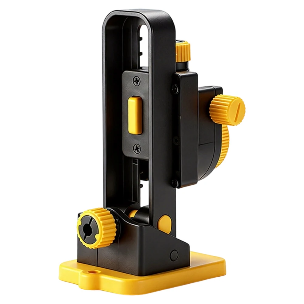 Adjustable Support Yellow Black Wall Level Bracket Wall-mounted Installation For Construction And DIY For Metal Surfaces