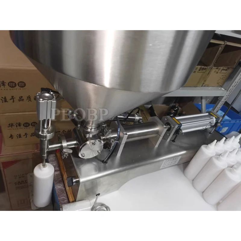 

Машина для розлива жидкого меда, крема, соуса, масла в бутылки, с функцией взвешивания, поршневая, для стеклянной тары, включая тарифы