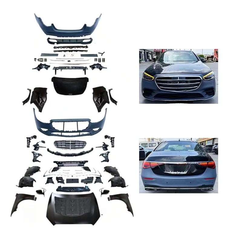 High Quality S450 W223 Style Cutting Body Kit With Bumper For S Class W221 2005-2013 Upgrade Parts