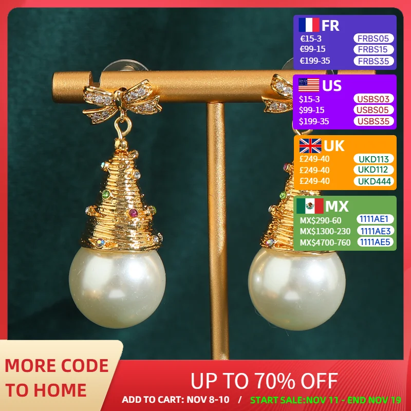 Gold Color Bowknot Pearl Earrings Freshwater Drop Luxury Designer Statement Vintage Dangle Antique Jewelry For Woman Wedding