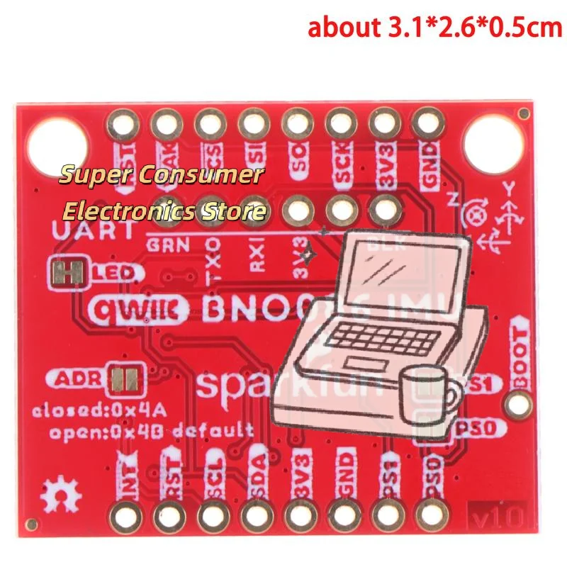 BNO086 IMU Breakout Module High Accuracy Qwiic Triaxial Accelerometer Gyroscope Board for  AR Motion Tracking