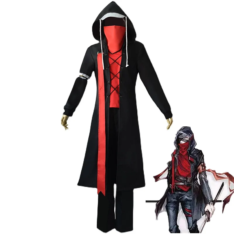 

Anime Arknights Avenger Red Knife RHODES ISLAND Game Suit Battle Uniform Cosplay Costume Halloween Unisex Free Shipping 2020 New