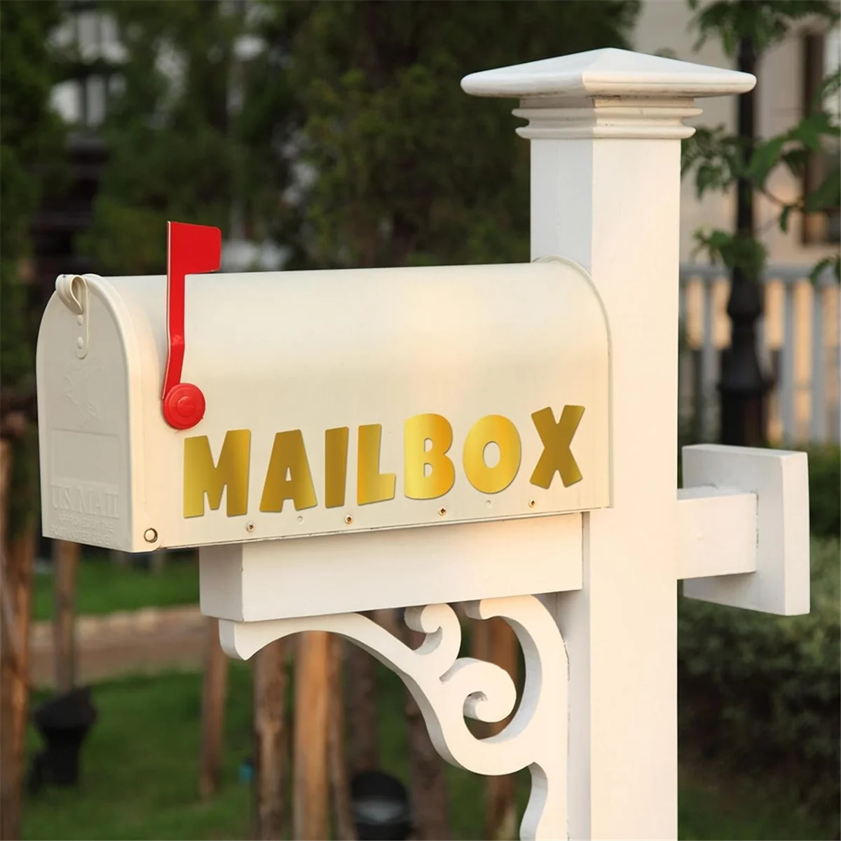 AA98 16 Sheets Gold Letter Stickers, 4 Inch Self Adhesive Uppercase Letters & Symbol Waterproof Alphabet Stickers