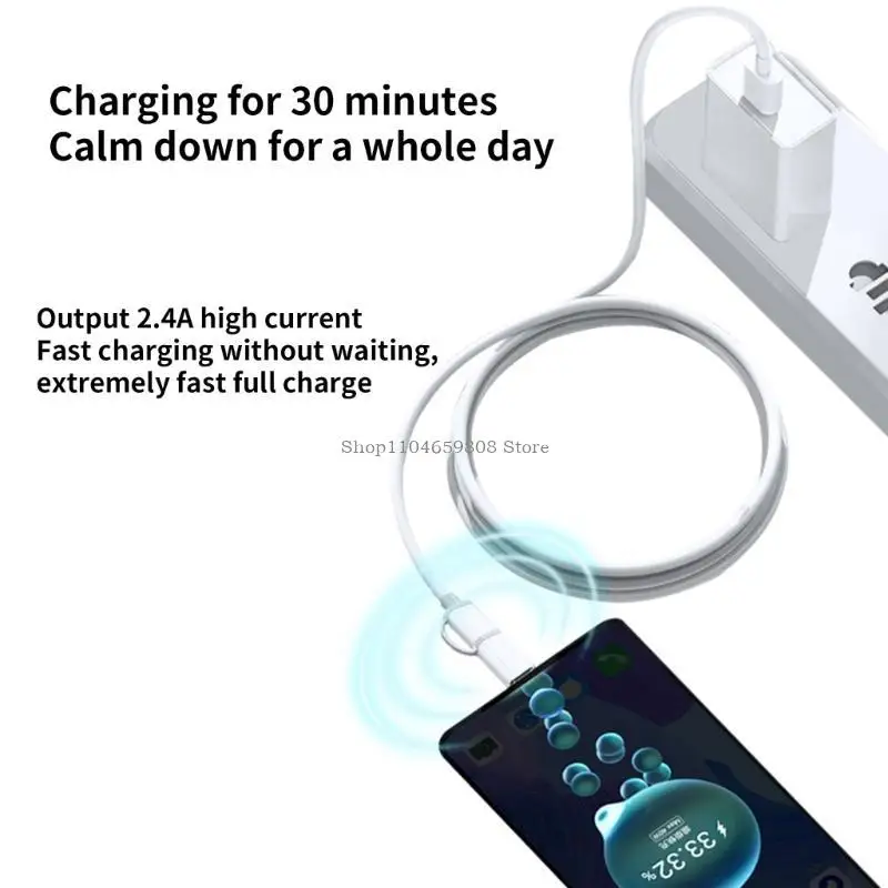 2 In 1 USB OTG Adapter Cable Type C Micro USB To USB Fast Charging Data Sync
