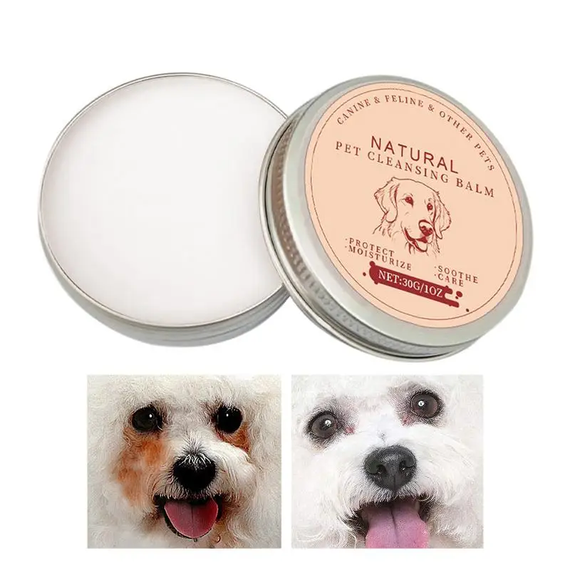 Dog Tear Stain Remover Balm Plant-Based Eye Care Cream Non-Irritating Balm Effective 30g Natural Balm For Relieve Eyes Discharge