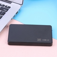 SATA To USB 3.0 Solid State Enclosure Mobile Hard Disk Cassette Black 2.5In With USB3.0/2.0 Cable For HDD SSD External Storage