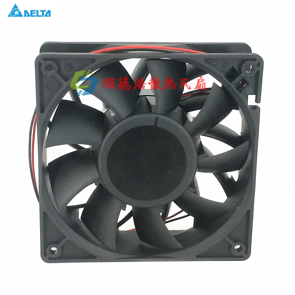 Delta Electronics FFB1224SHE DC 24V 0.75A 120x120x38mm 2-Wire Server Cooling Fan