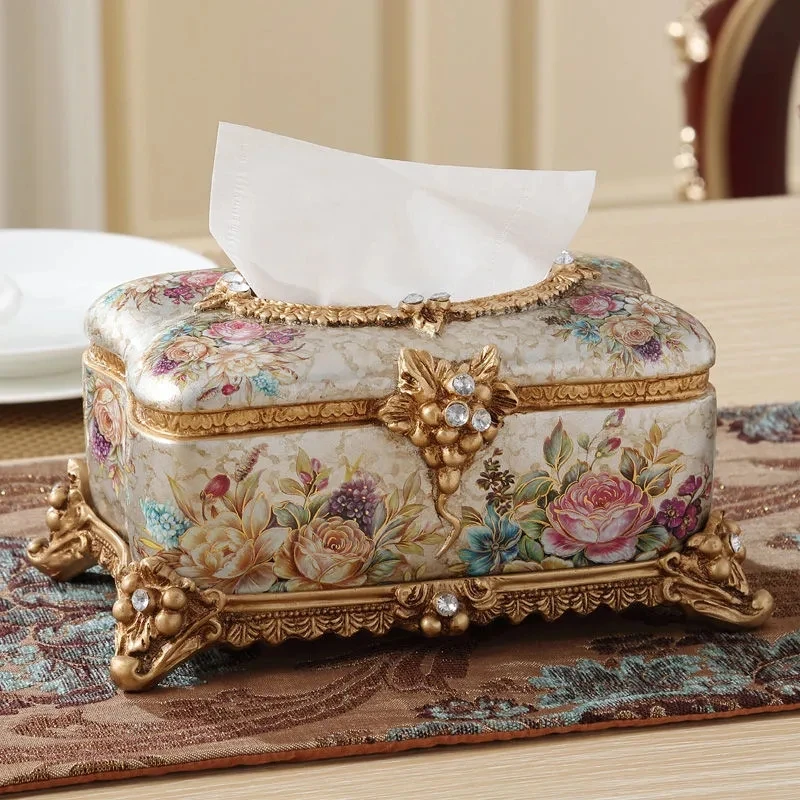 

Luxury Tissue Box Fashion Elegant Household living Room Desktop Towel Napkin Tissue Holder