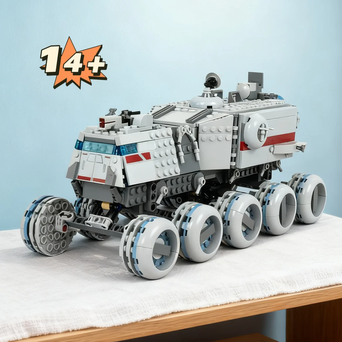 

813pcs Star Interstellar Conflict Republic Juggernaut Empire Giant Dominator Chariot 75413 Building Blocks Toys Christmas Gifts