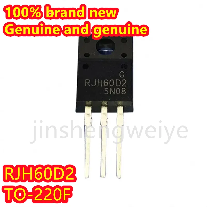 Transistor eletrônico original do ponto Inline, N-canal, 20A, 600V, TO-220F, RJH60D2, RJH60D2DPP, 100% brandnew, 1 PC, 10 PCes