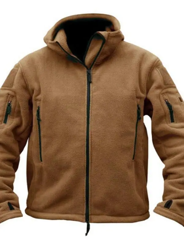 

Men's Loose Fce Lined Jaet with Hood Outdoor Warmth Windproof Water Resistant Youth Polyester Long Sve Zipper Closure...