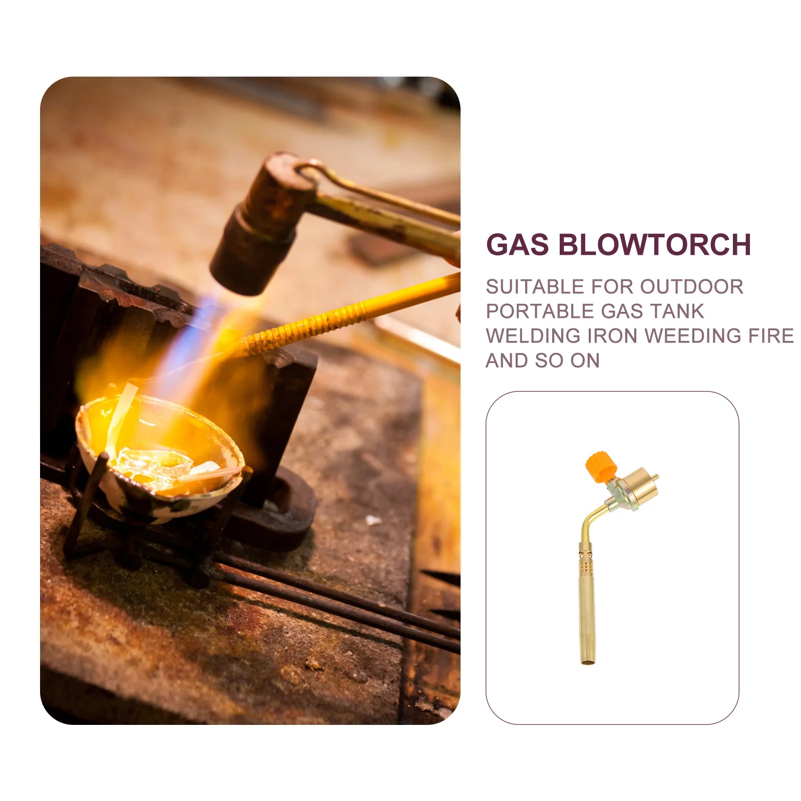 1 Pc Lastoorts Hoofd Outdoor Propaan Brander Voor Tuin Wieden Vlam Tool Gas Torch Tuinieren Supply Gazon Onkruid Remover