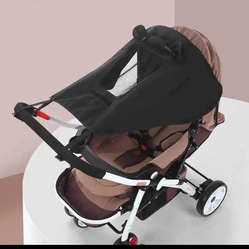 Baby Stroller Accessories Carriage Sun Shade Kids Stroller Sunshade Cover Prams Windproof Hood Canopy Cover Stroller Sun Visor