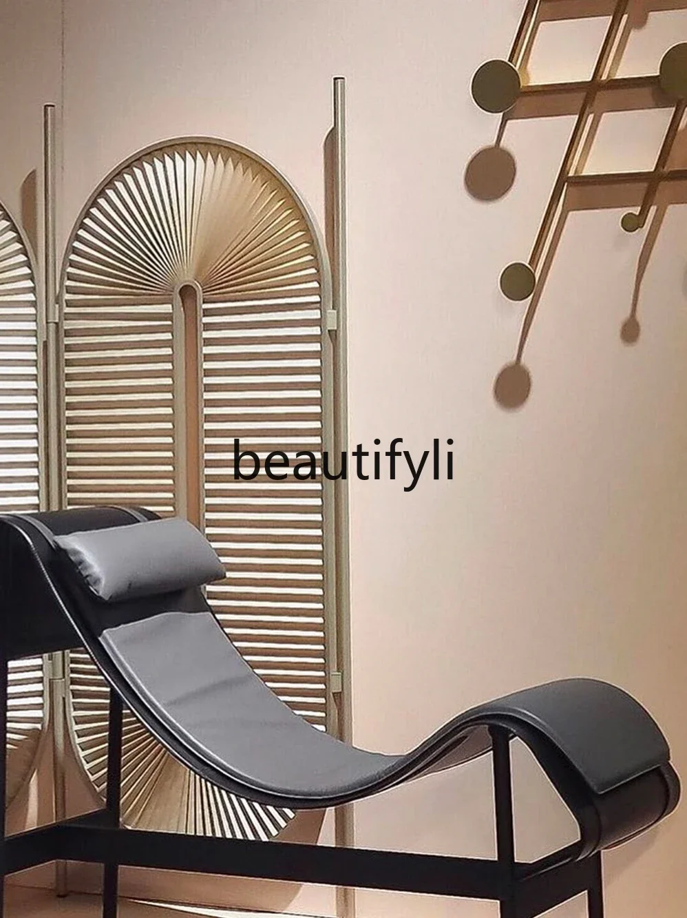 تصميم خفيف فاخر منقوش، شاشة متنقلة قابلة للطي، نموذج تقسيم مدخل غرفة المعيشة البسيط الحديث #5