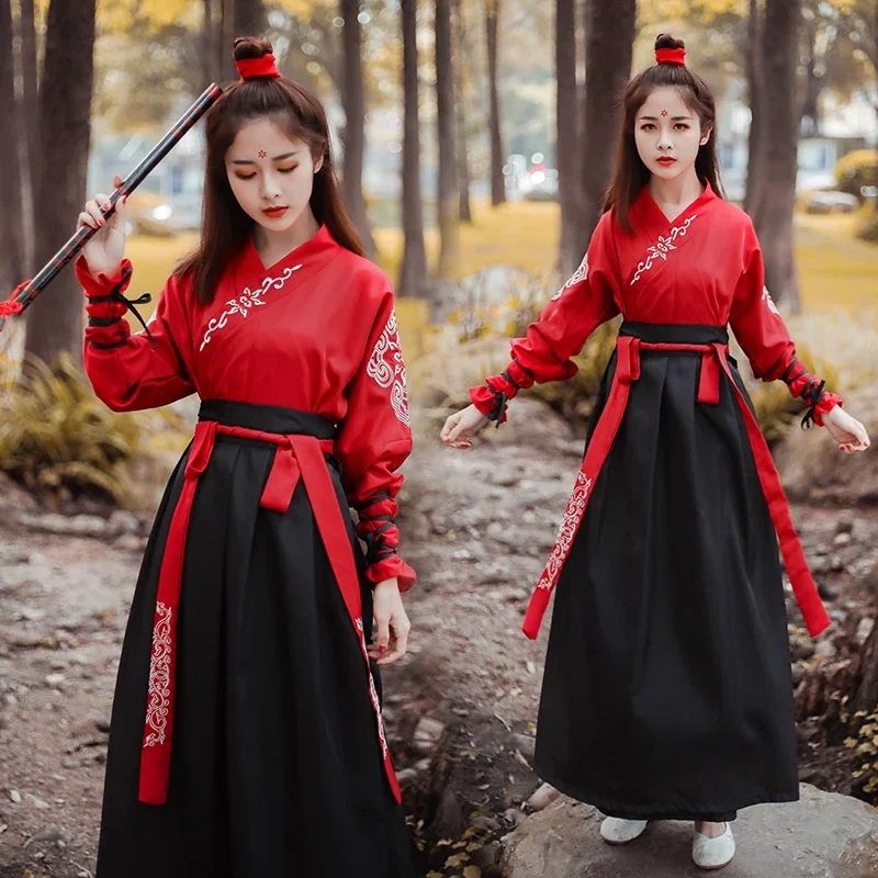 Hanfu Women Tang Dynasty Ancient Costumes Hanfu Dress Chinese Folk Dance Swordsman Traditional Fairy Hanfu Hombre Cosplayханьфу