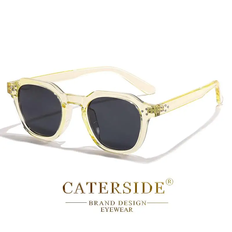 CATERSIDE Neue Modische Polarisierte Damen-Sonnenbrille mit Rundem Rahmen Farbige Sonnenbrillen für Herren Hochwertige Outdoor-Brillen für Partys und Reisen – Detail 16