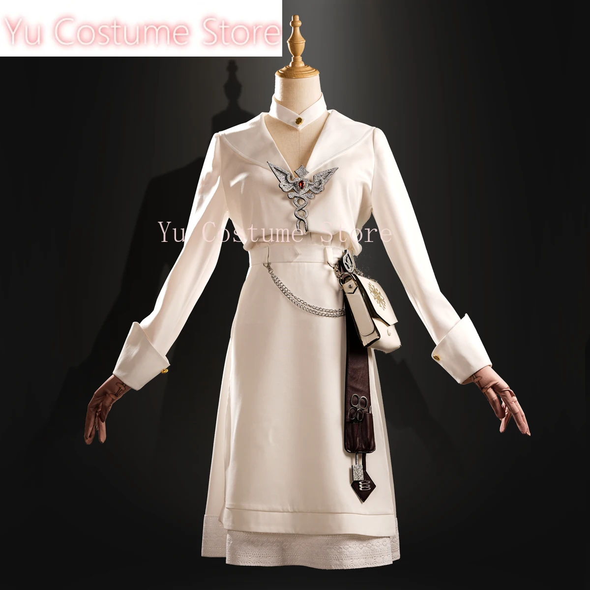 Yu Anime! Identity V Emily Dyer Doctor-Recovery Game Suit Lovely Dress Uniform Cosplay Costume Halloween Party Outfit Women