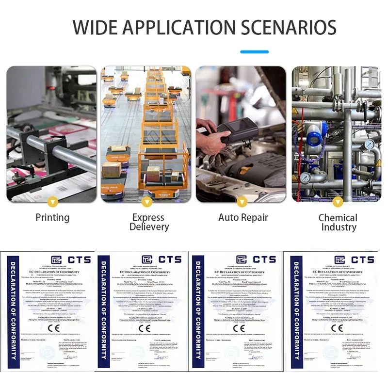 4-pin Plug-in Inductive Proximity Sensor M12 Detect Metal NPN PNP NO NC NO+NC Sensor Switch Sn:2/4mm 6-36VDC 90-250VAC
