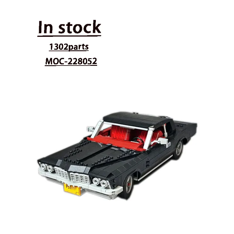 

MOC-228052 черный новый суперкар гоночные блоки модель 1302 PartsMOC креативные строительные блоки для мальчиков на день рождения, игрушки в подарок