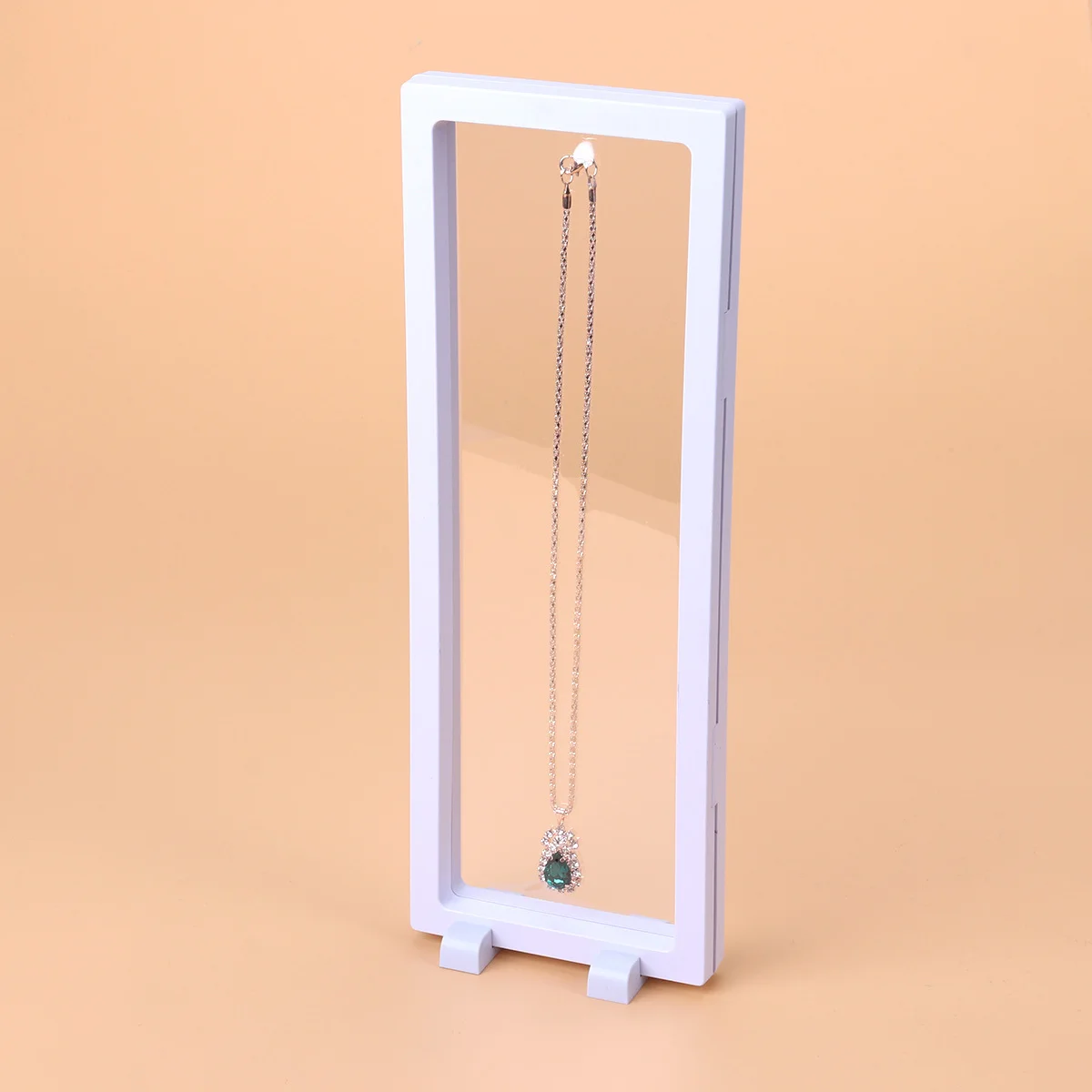 

Jewelry Display Stand 3D Floating Frame For Coins Medals Stamps Poker Chips 11X30Cm White Plastic Pe Film Display Box