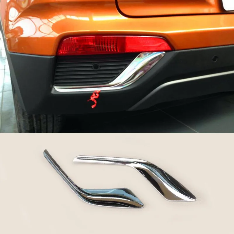 Fit For Hyundai Creta IX25 2016-2019 ABS Chrome Car Accessories Auto Rear Fog Light Lamp Frame Trim Sequins Stickers