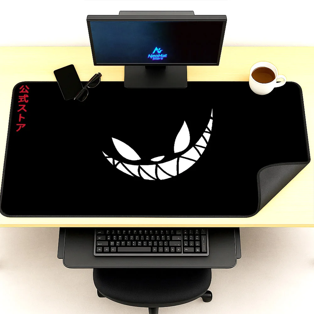 

Full Size Desk Pad Black 1200x600 Mouse Pad 5mm Anime Pc Accessories Computer Keyboard Mat Gaming Desk Cover Mat 140x60 1800mm