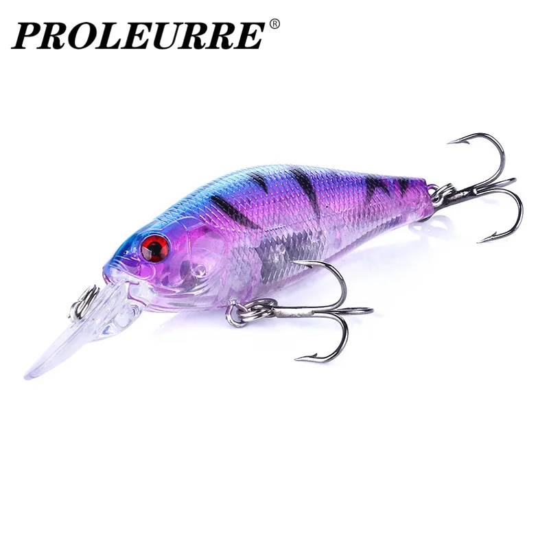 1Pcs Crank Wobbler Fishing Lure 70mm 7g Minnow Floating Swimbait Crankbait Plastic Artificial Baits for Bass Pike Pesca Jerkbait