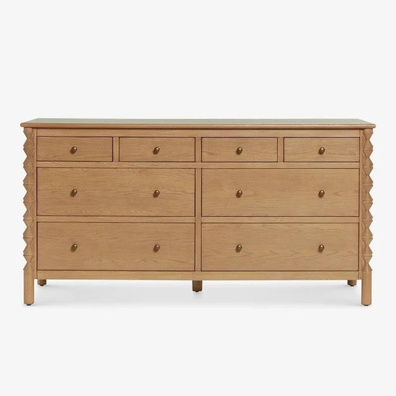 

American modern drawer dresser chest cabinet, storage eight bucket cabinet, drawer light luxury simple storage