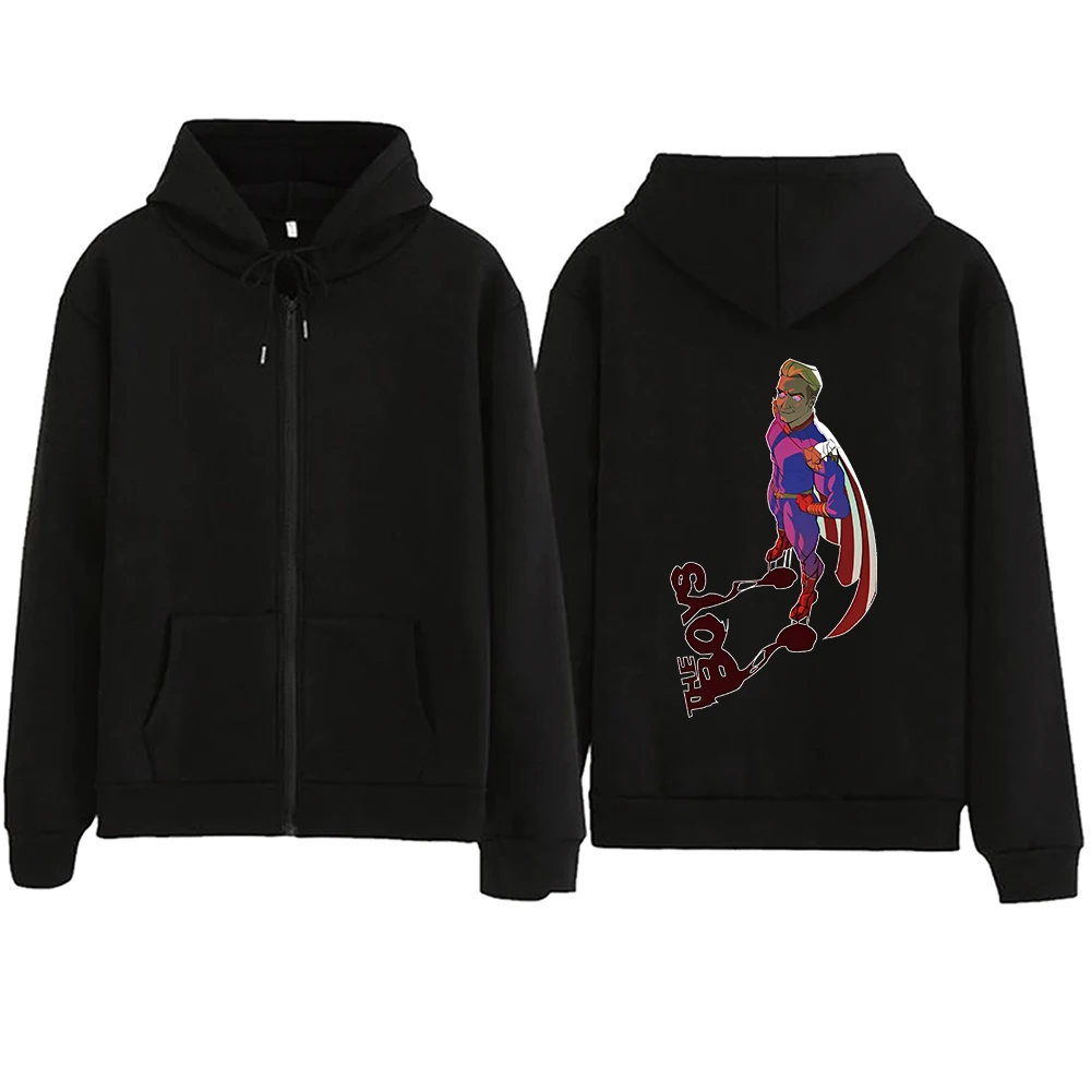 

The Boyz Homelander Combat Mode Zipper Hoodie Harajuku Pullover Tops Sweatshirt Streetwear Fans Gift