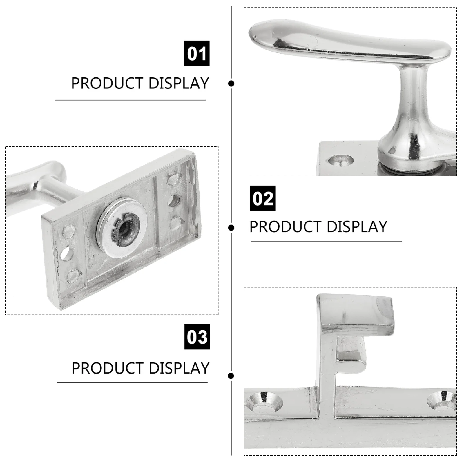 

1pc Door Bolt Premium Zinc Alloy Anti-Rust Sturdy Wood Door Buckle For Home Hotel Security Solid Metal Latch Hardware