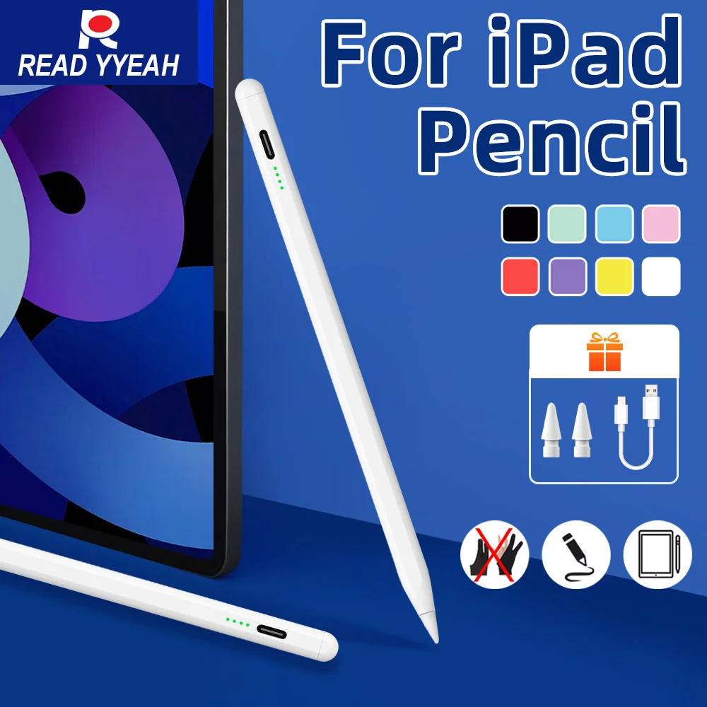 

Готов к использованию! Стилус для Apple Pencil iPad, совместимый с Apple Pencil iPad 11/10 поколения 2025 года, сенсорный карандаш для планшета iPad.