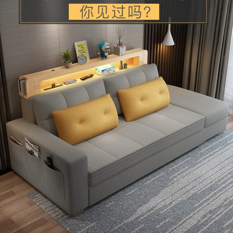 Foldable Double Imperial Concubine Living Room Small Apartment High-Profile Figure with Storage