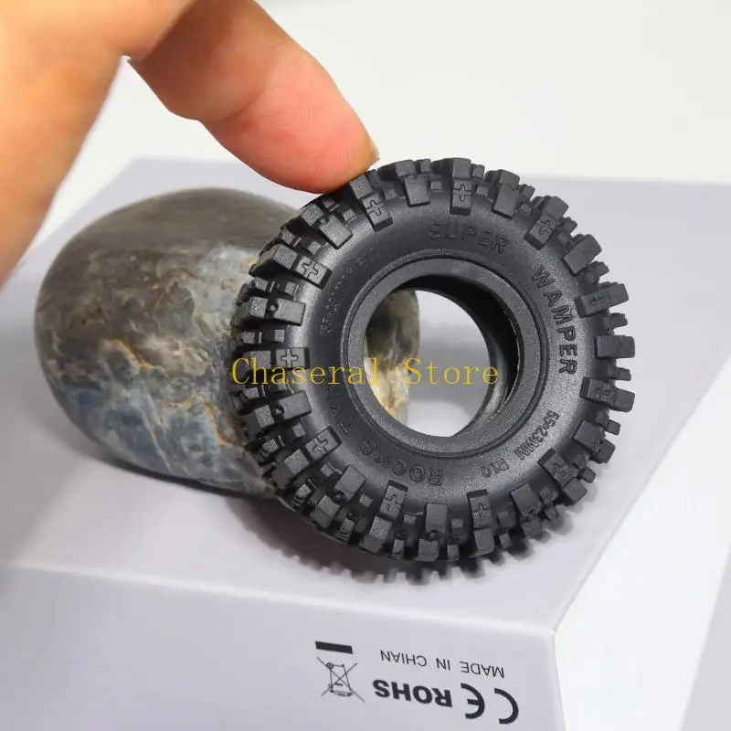E7CE 55 mm All Terrain Mud Tires 4pcs pour SCX24 Mménage des robots accessoires Crawlers Pneus pour grandes performances