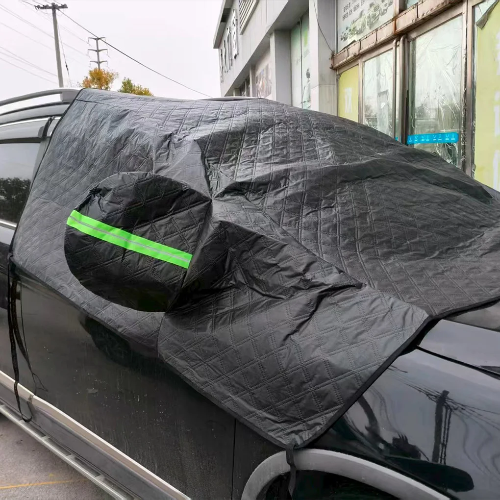 

Black Quick Installation Car Snow Cover Windproof Cold-resistant Frost Fighter And Cold-resistant. Spring Bird Drings