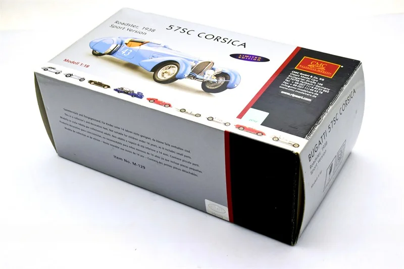 CMC 1:18 57SC Corsica #43 Alloy Fully Open Simulation Limited Edition Alloy Metal Static Car Model Toy Gift