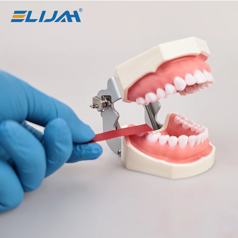 ELIJAH 300 Sheets Dental Articulating Paper 55*18mm Blue Red Double-sided Bite Strips Oral Dentist Teeth Care Whitening Material