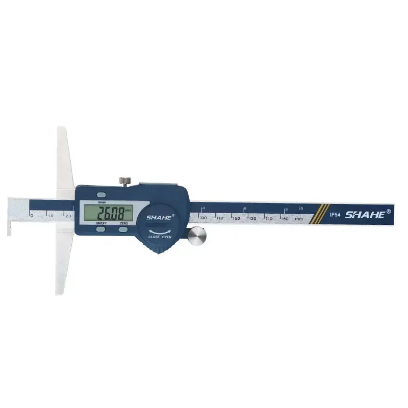 SHAHE Single Hook Depth Vernier Caliper Stainless Steel Digital Caliper Measuring Tools