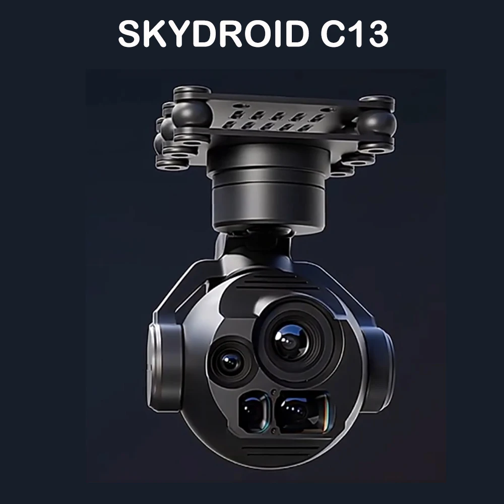 

Дрон Skydroid C13 с интеллектуальным отслеживанием и двумя фототермальными изображениями с лазерным измерением диапазона 1 км, трехосный капсул 2K HD