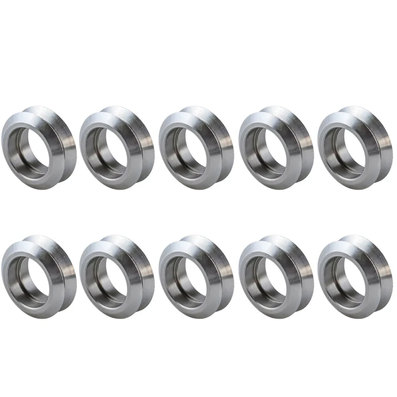 10Pcs Openbuilds High Precision CNC Stainless Steel Metal Dual V Wheel for V-Slot Linear Rail Aluminum Profiles 3D Printer Parts