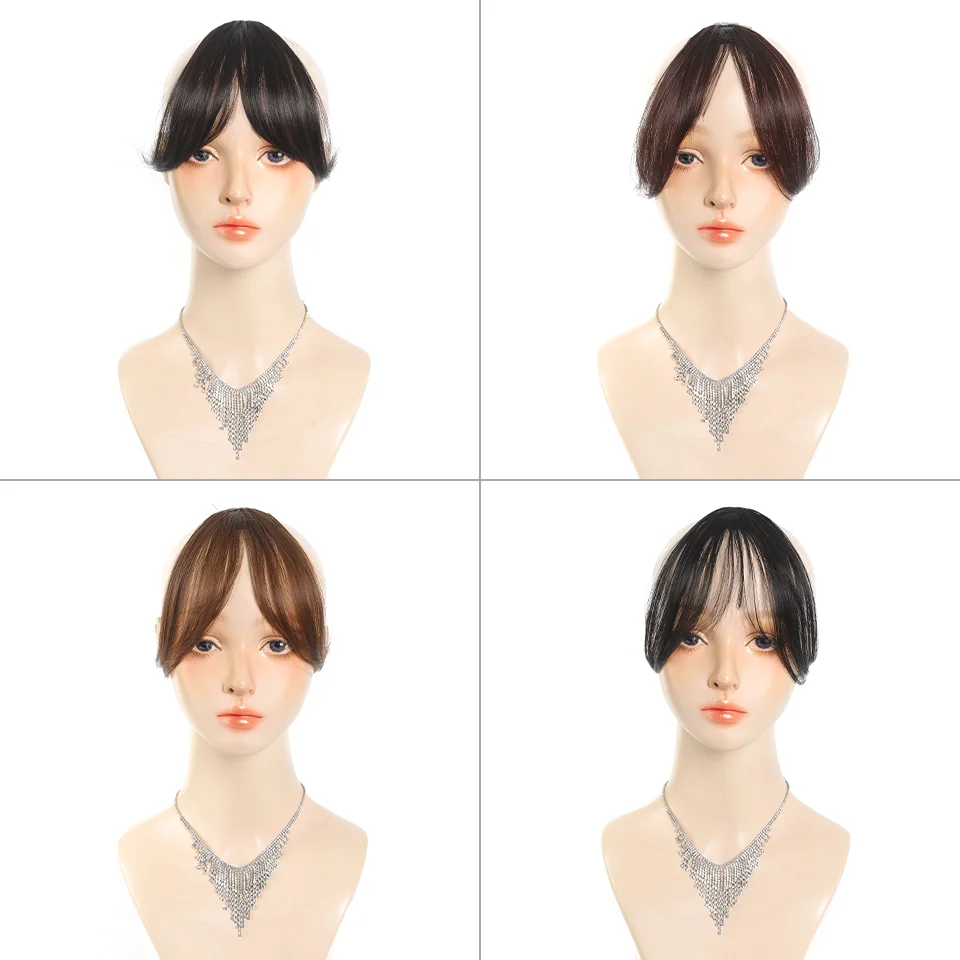 Synthetic Bangs Wig For Women With Natural Side Bangs Fluffy And Add Hair Flipper Bangs image 6